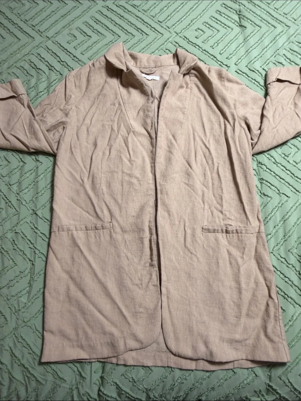 Maurices Beige Open-Front Lightweight Cardigan